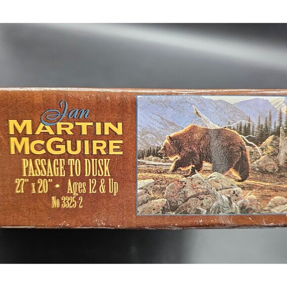 Jan Martin Mcguire Puzzle Grizzly Bear Passage To Dusk 1000 Piece Puzzle New - Picture 4 of 6
